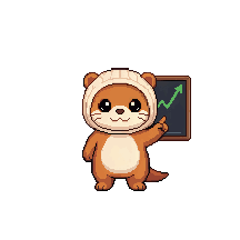 Ottie, the ottiebox otter, teaching